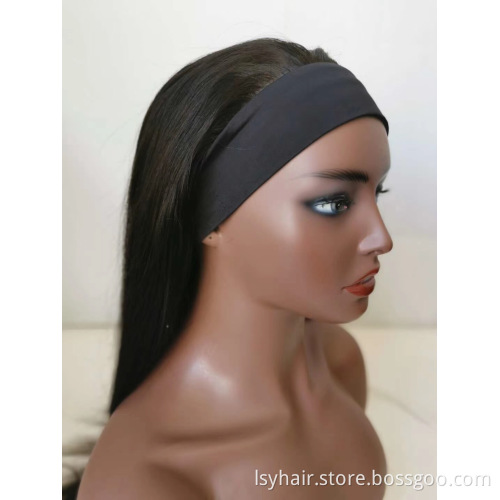 Throw On And Go Super Easy Headband Wigs 100 Non Lace Glueless Human Hair Half Wigs, Beginner Starter Friendly DIY Hair Wigs